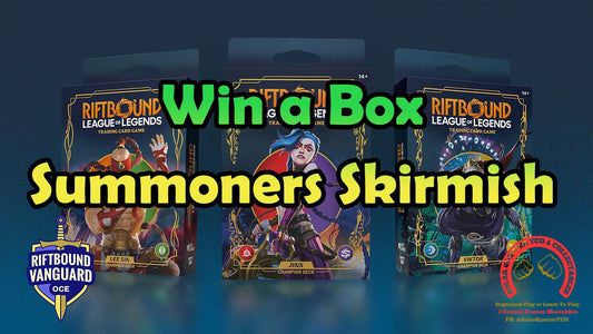 Solar Quester, in collaboration with Riftbound Vanguard OCE, is hosting a Riftbound WIN A BOX Summoner Skirmish Event. The Winner of our inaugral Summoner Skirmish Event will also be walking away with a sealed box of Origins!
Maximum 32 people. Maximum 5 rounds with a cut to top 8. Number of rounds to be determined on the day based on participation.
Prizing wiil also include Participation Promos, Top Cut Promos, the Champion Playmat and minimum 2 Origins booster packs per player.
